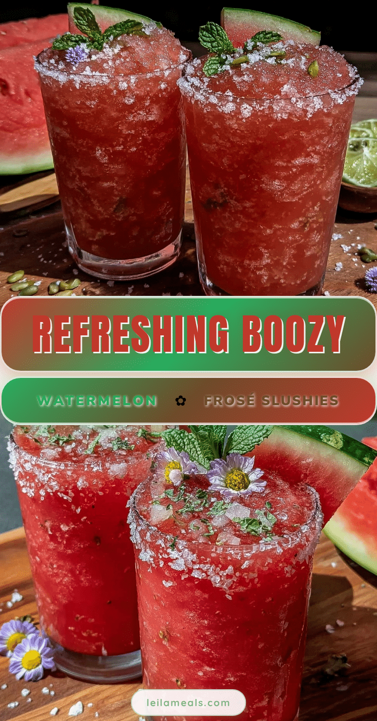 watermelon frosé slushie recipe