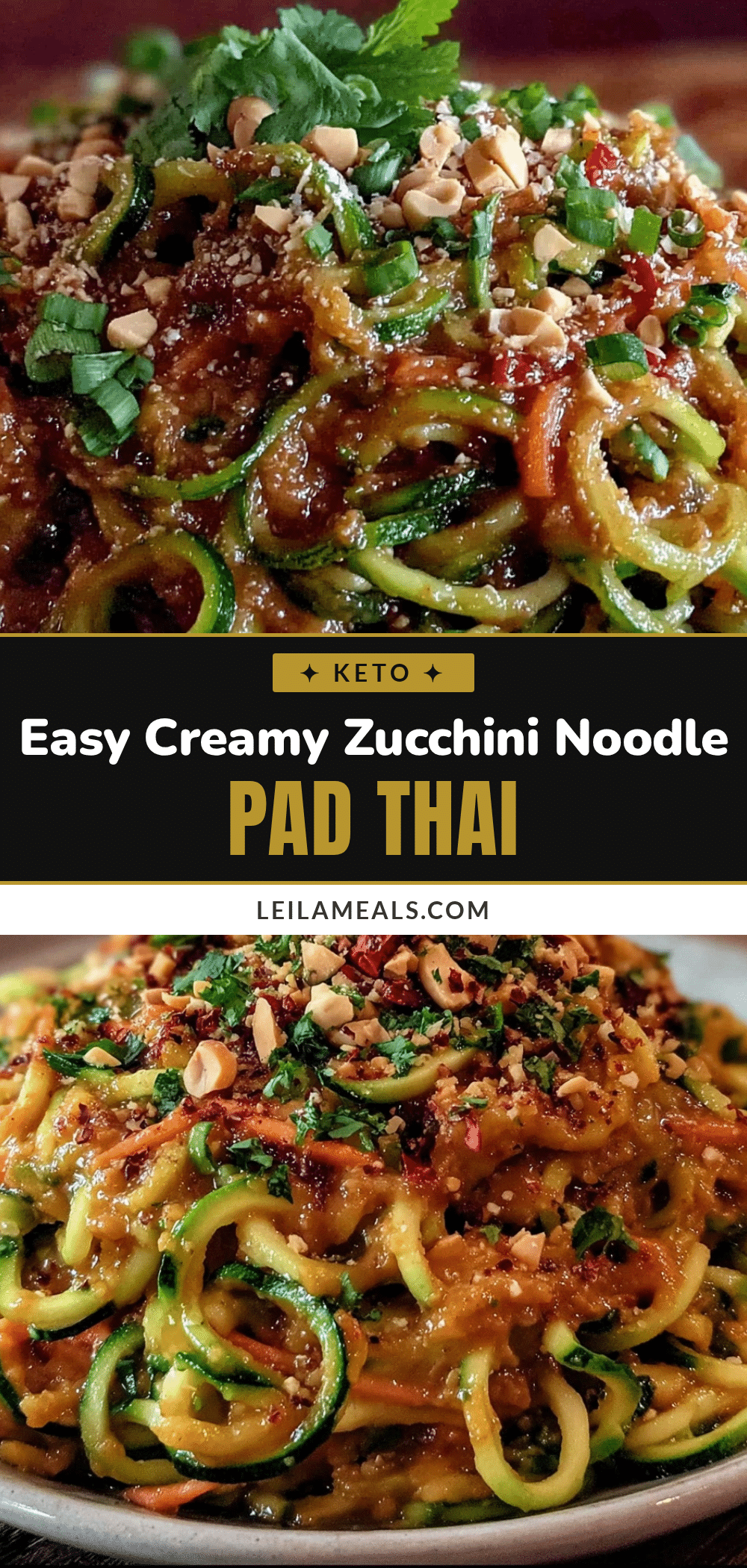 zucchini noodle pad thai recipe