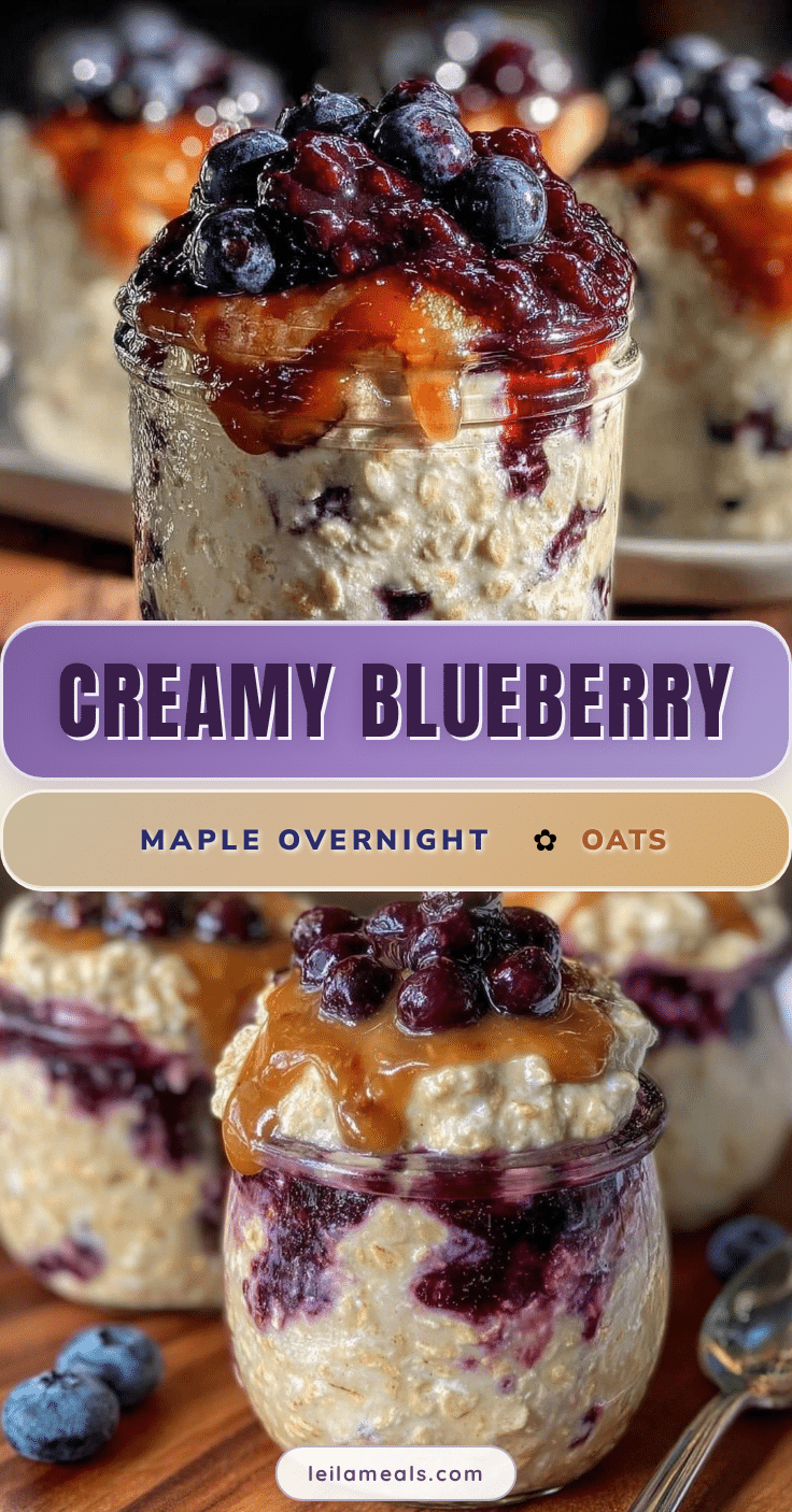 blueberry maple overnight oats recipe