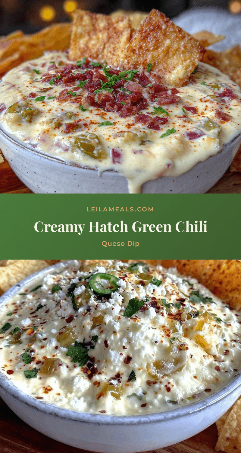 Creamy Hatch Green Chili Queso Dip recipe
