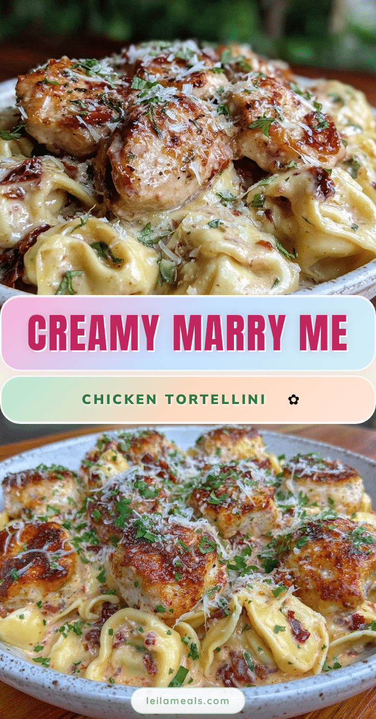 creamy marry me chicken tortellini recipe