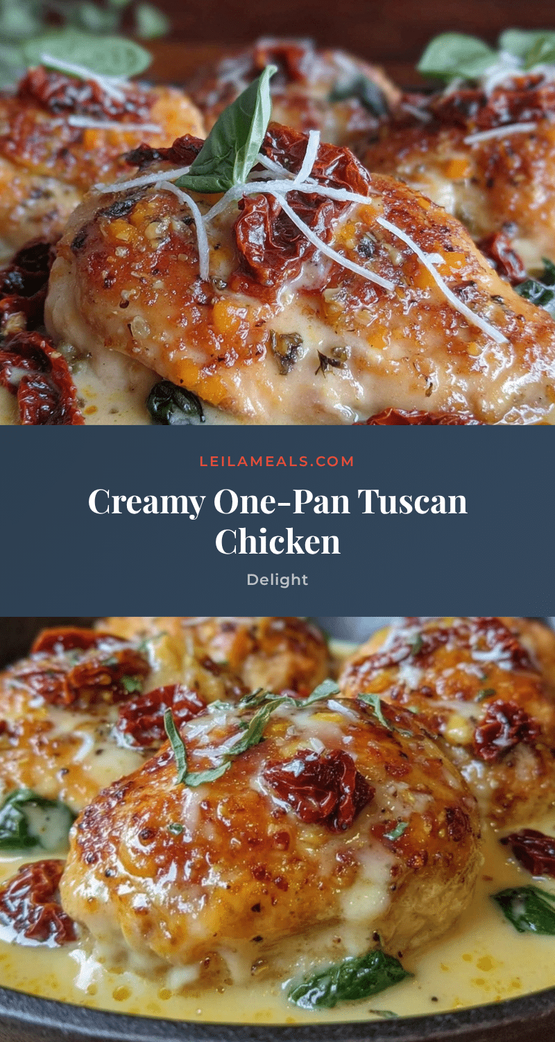 creamy one-pan tuscan chicken recipe
