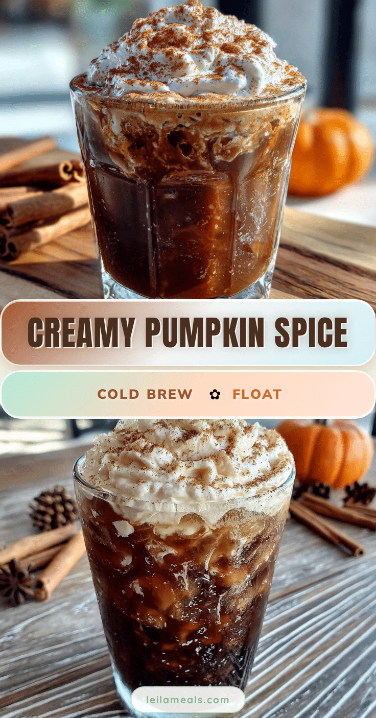 creamy pumpkin spice cold brew float recipe