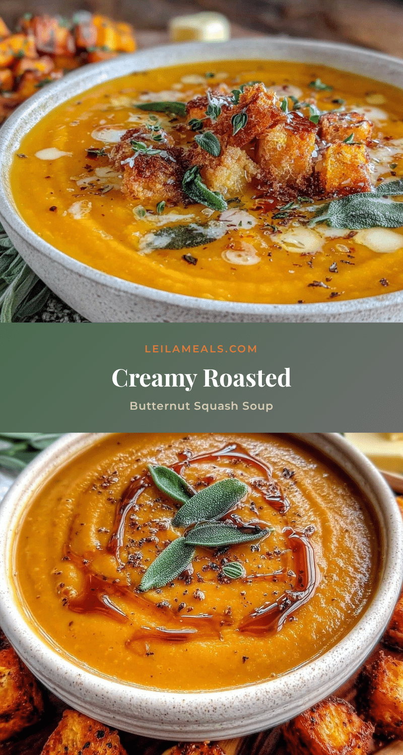 creamy roasted butternut squash soup recipe