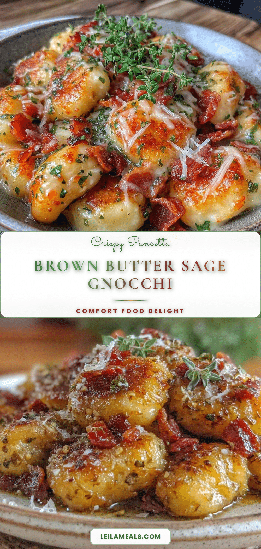 crispy brown butter sage gnocchi with pancetta recipe