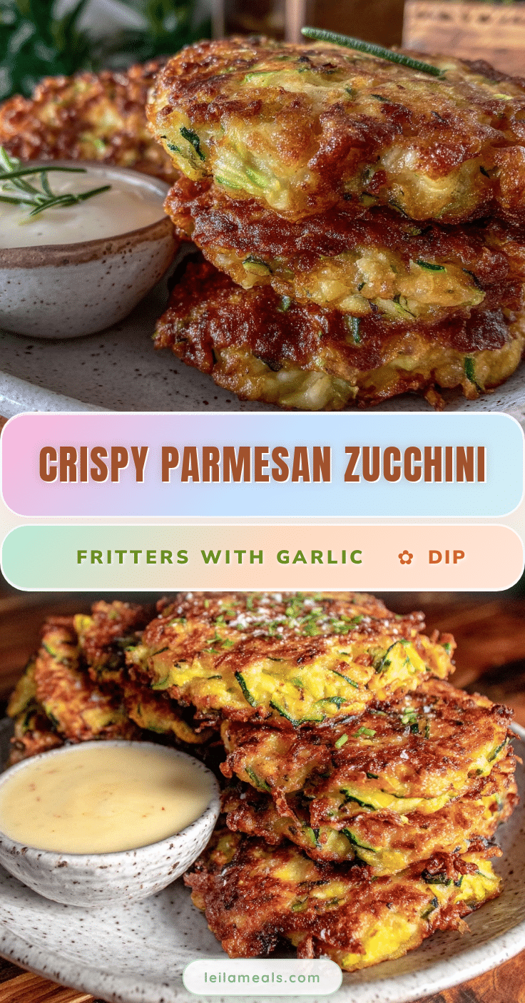 crispy parmesan zucchini fritters recipe