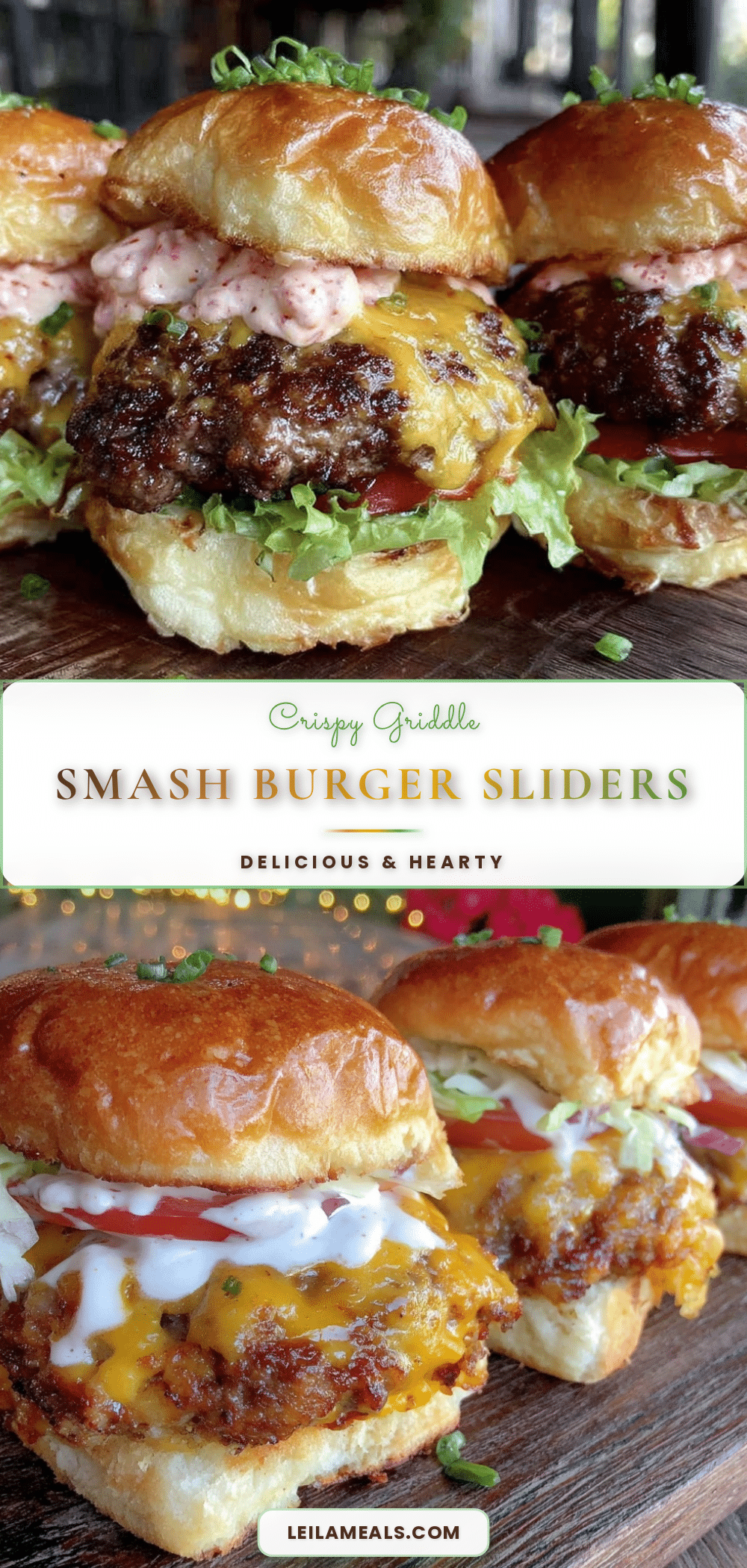 crispy smash burger sliders recipe