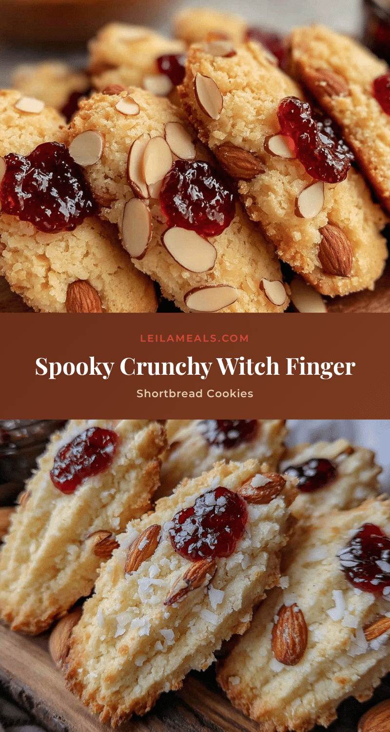 crispy witch finger shortbread cookies recipe