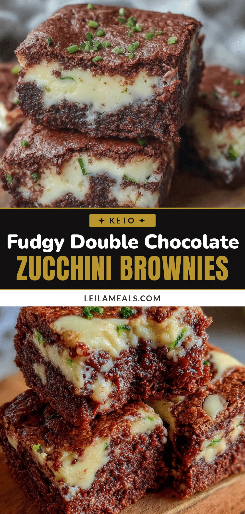 double chocolate zucchini brownies recipe