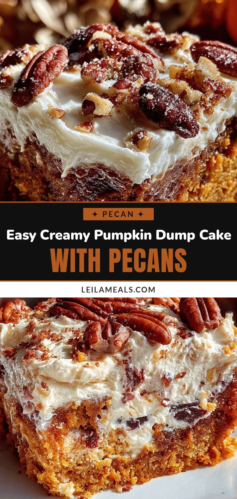 easy creamy pumpkin dump cake recipe