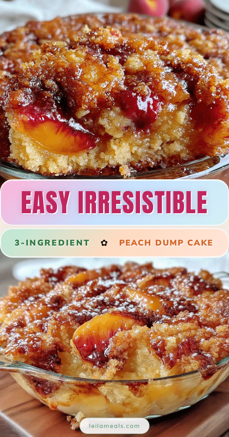 easy peach dump cake recipe