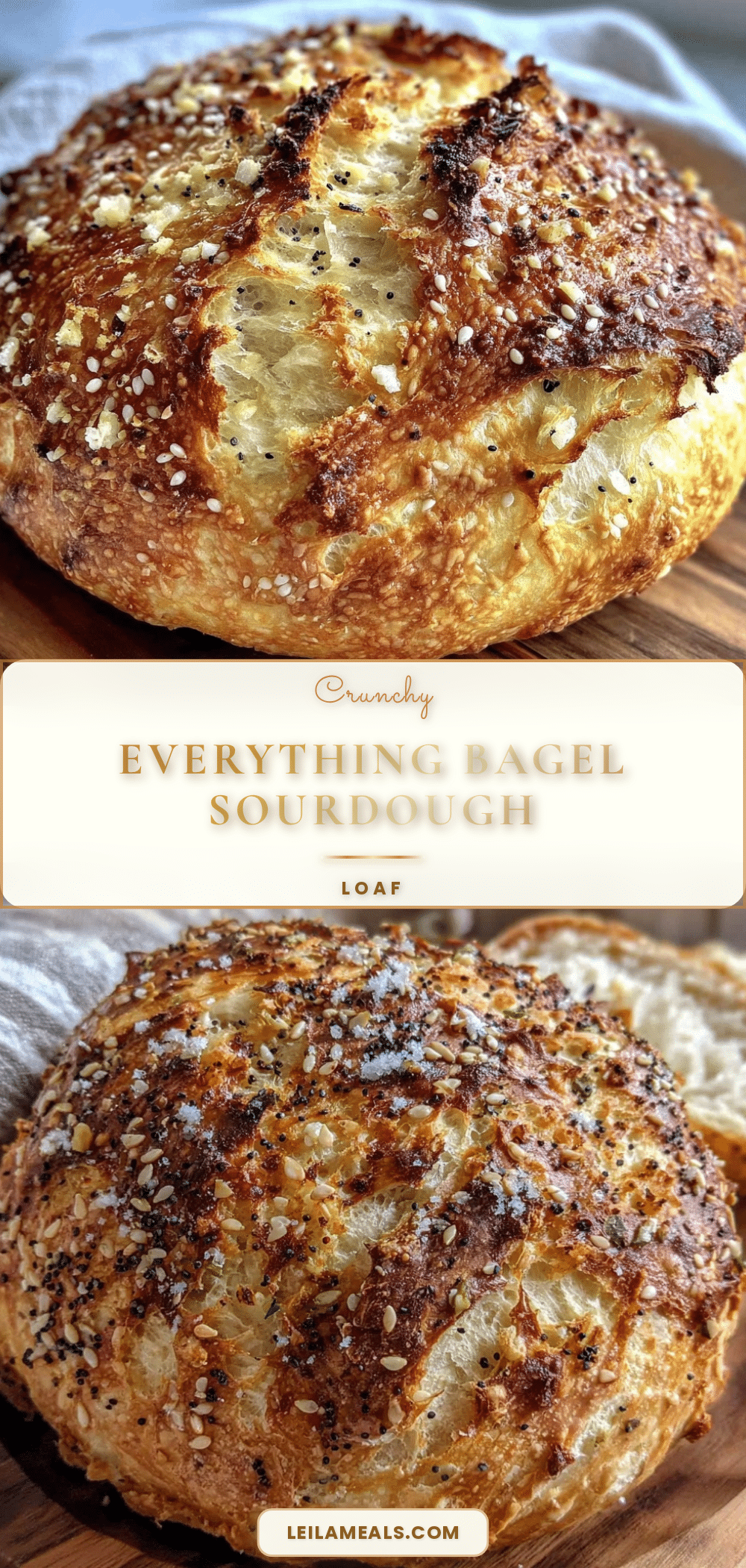 everything bagel sourdough sandwich loaf recipe