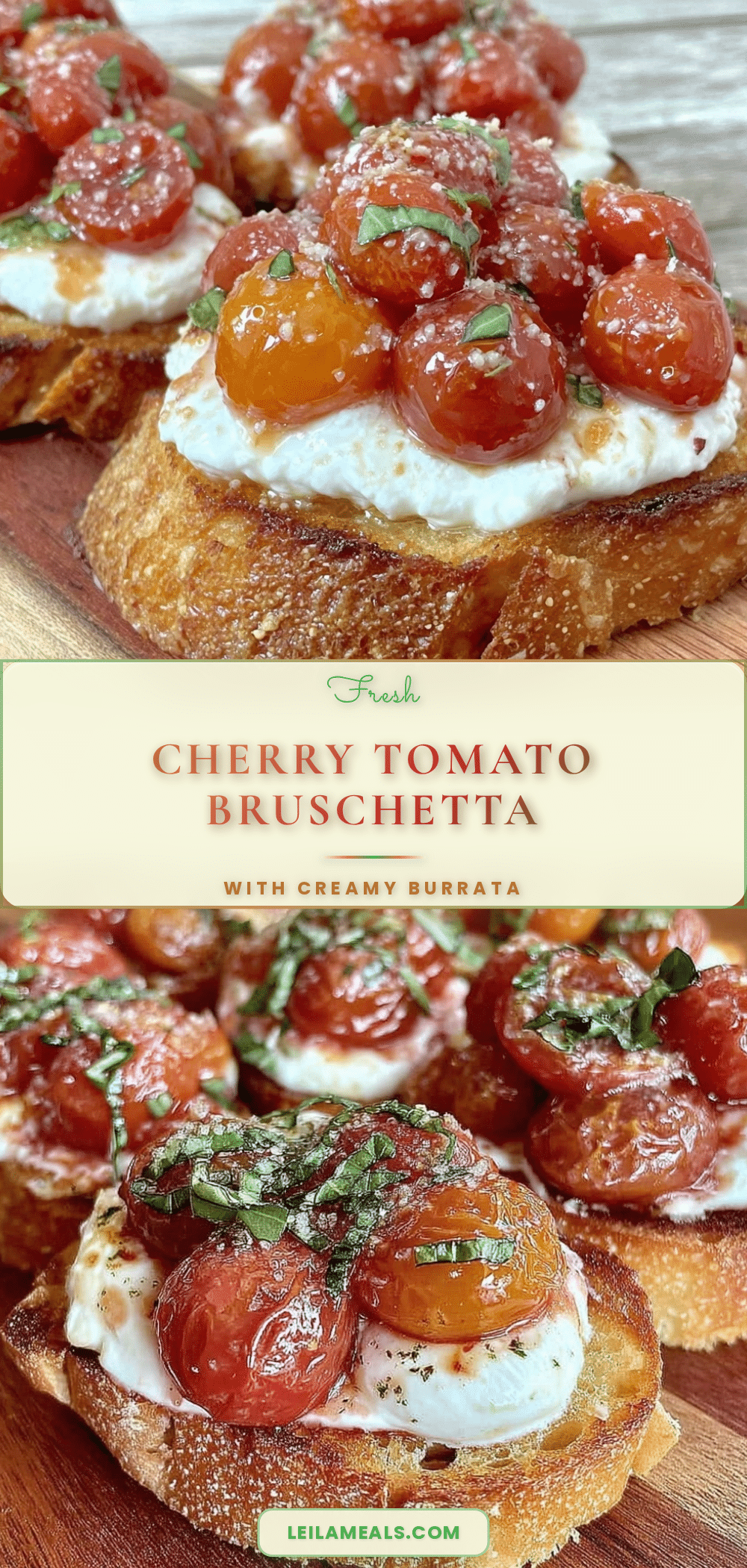 fresh cherry tomato bruschetta recipe