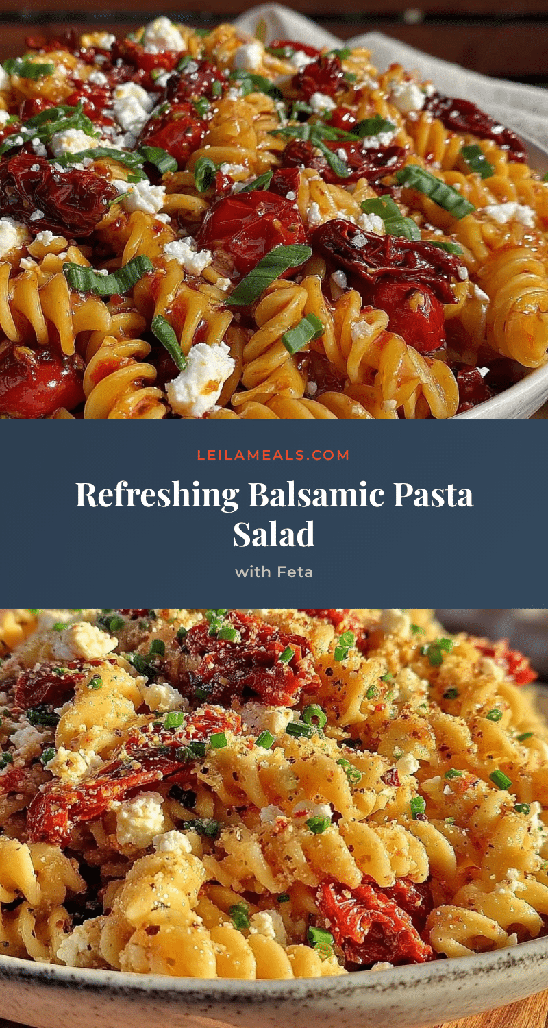 fresh cold balsamic pasta salad recipe