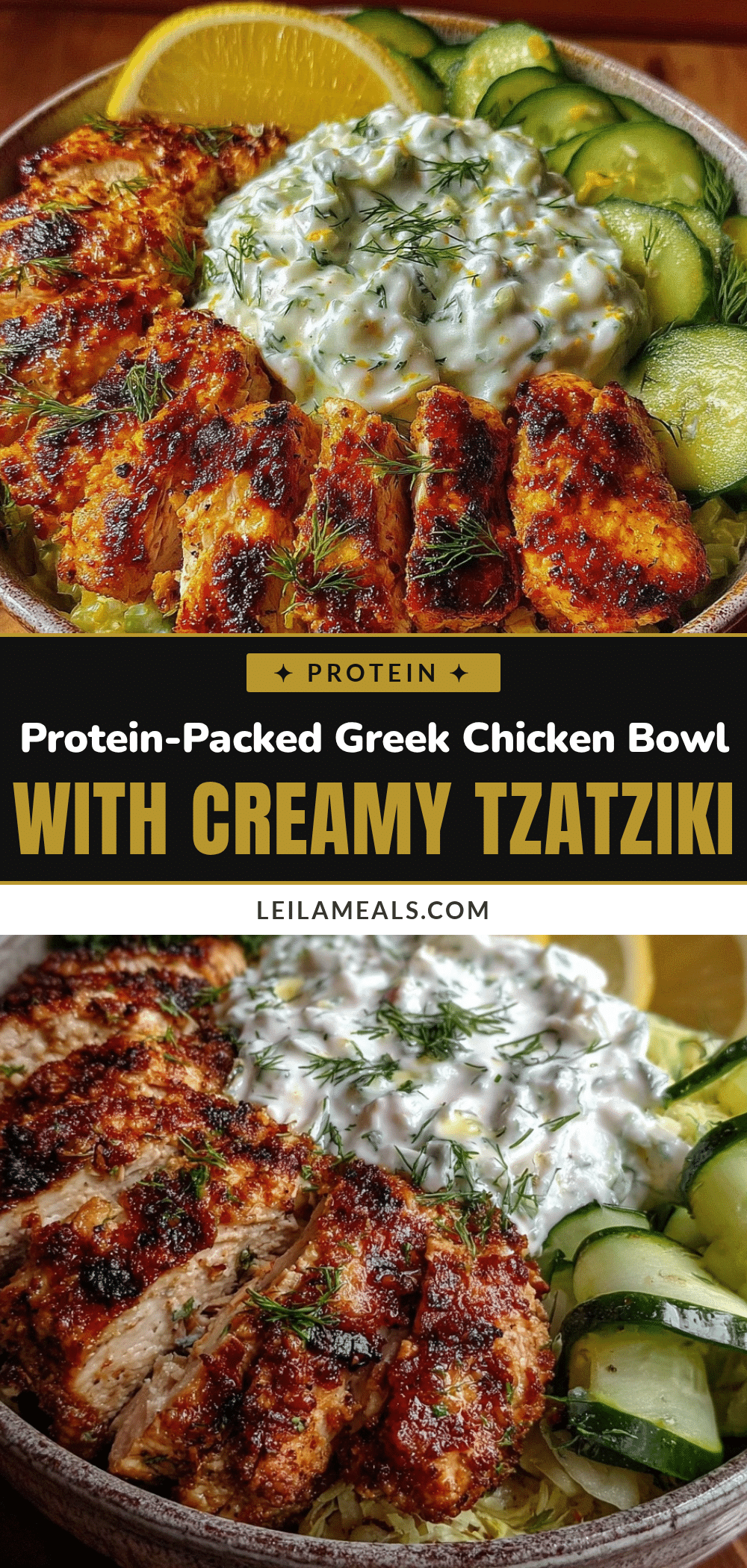 Healthy High-Protein Greek Chicken Bowl recipe
