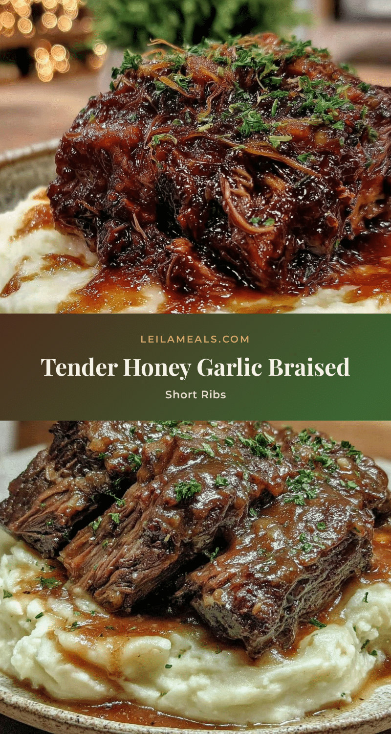 honey garlic braised short ribs recipe