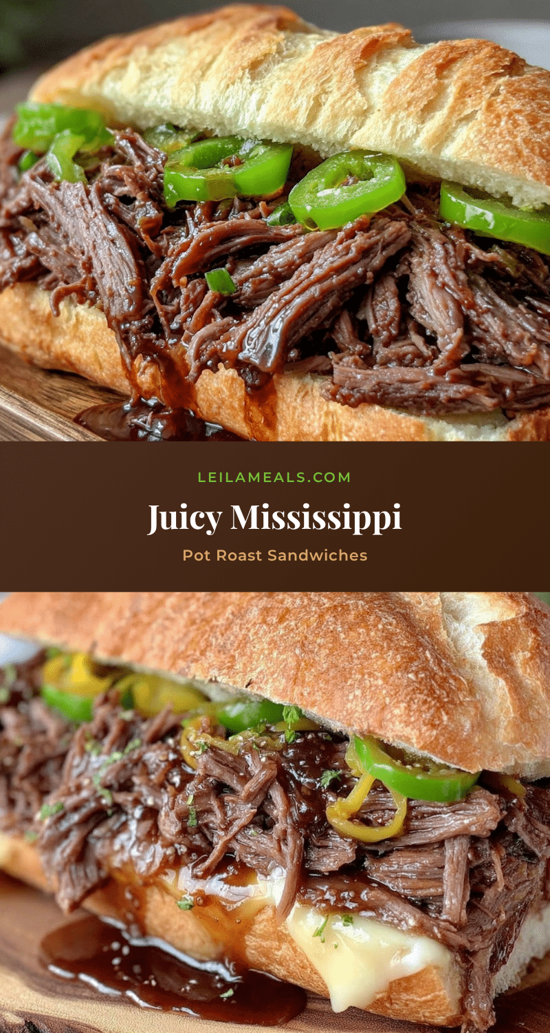 Mississippi Pot Roast Sandwiches recipe