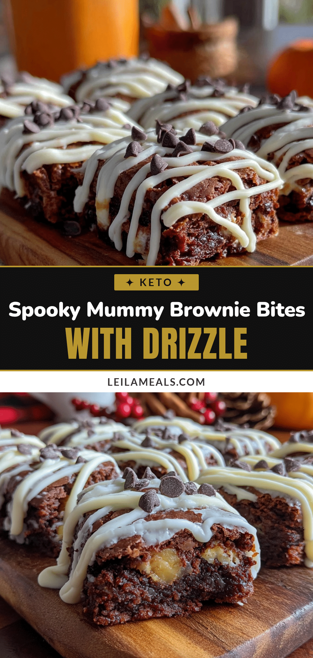 mummy brownie bites recipe