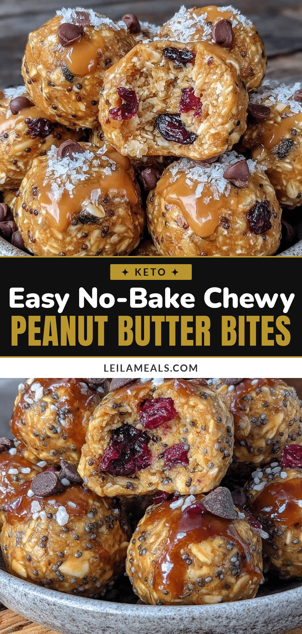no bake peanut butter oat energy bites recipe