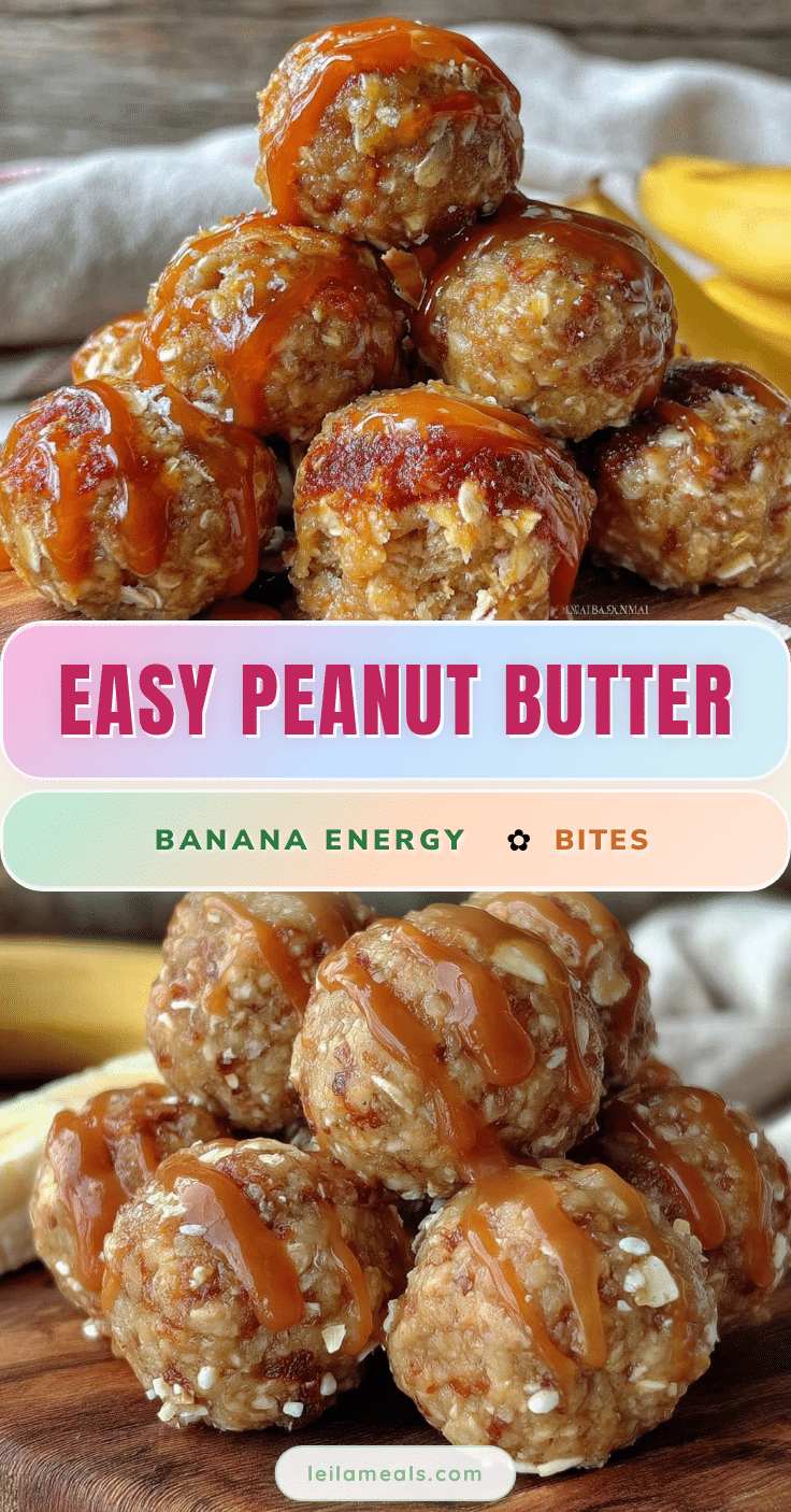 peanut butter banana oat energy bites recipe