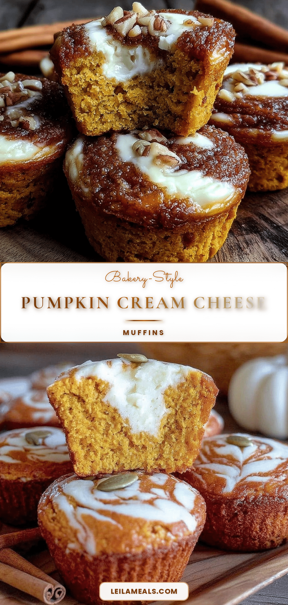 pumpkin cream cheese swirl muffins recipe