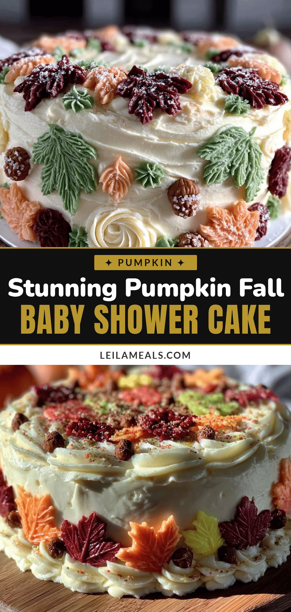 pumpkin fall baby shower cake recipe
