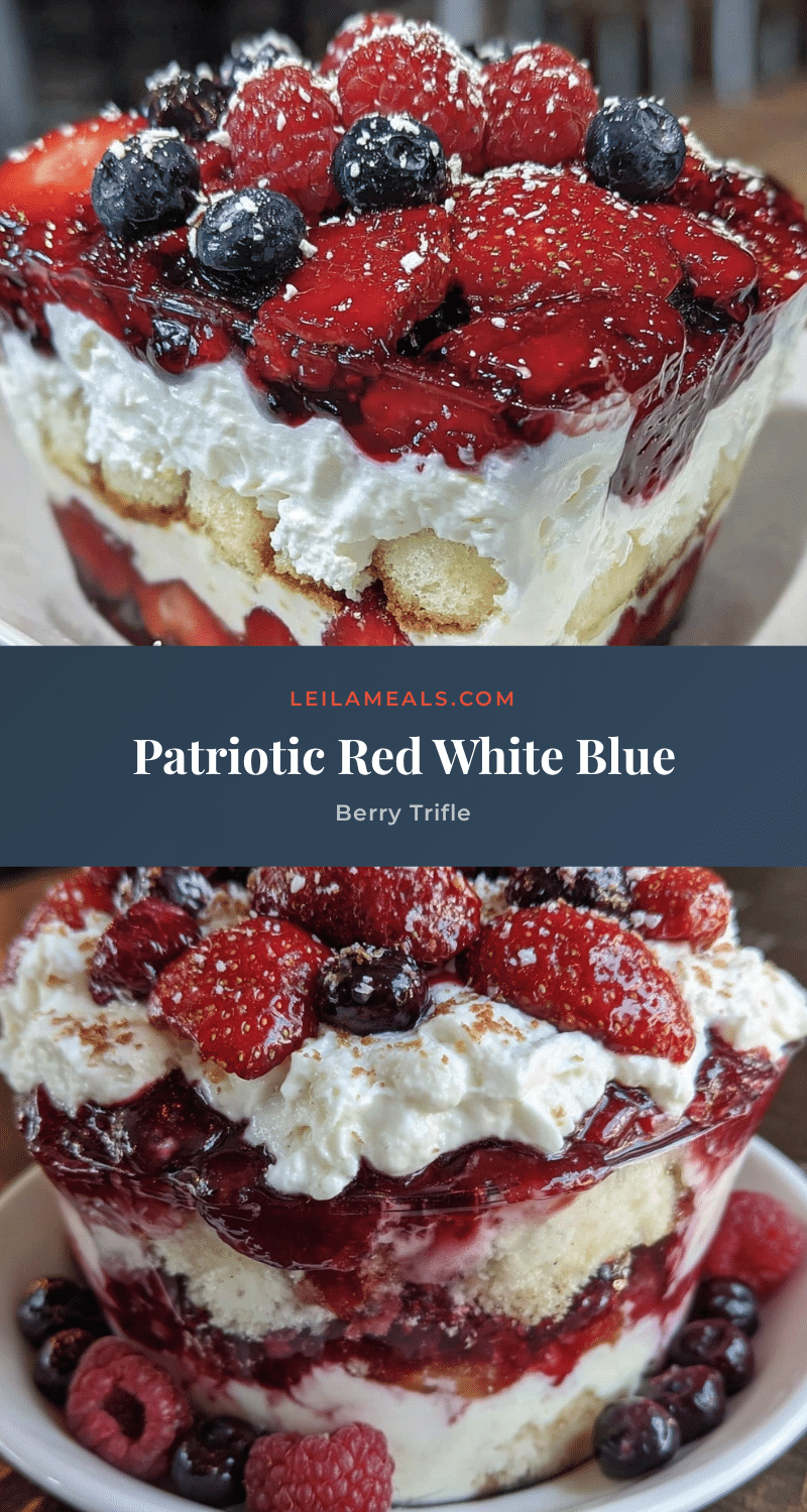red white and blue layered trifle recipe