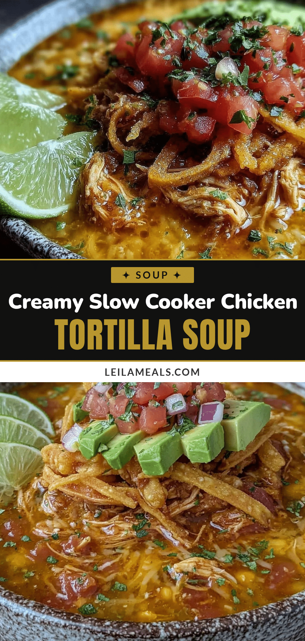 slow cooker chicken tortilla soup recipe