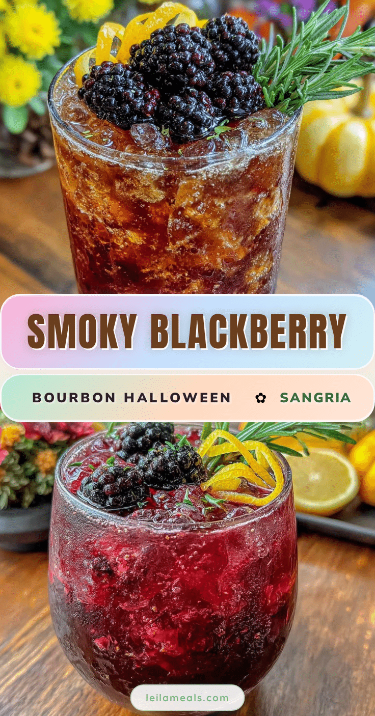 smoky blackberry bourbon sangria recipe