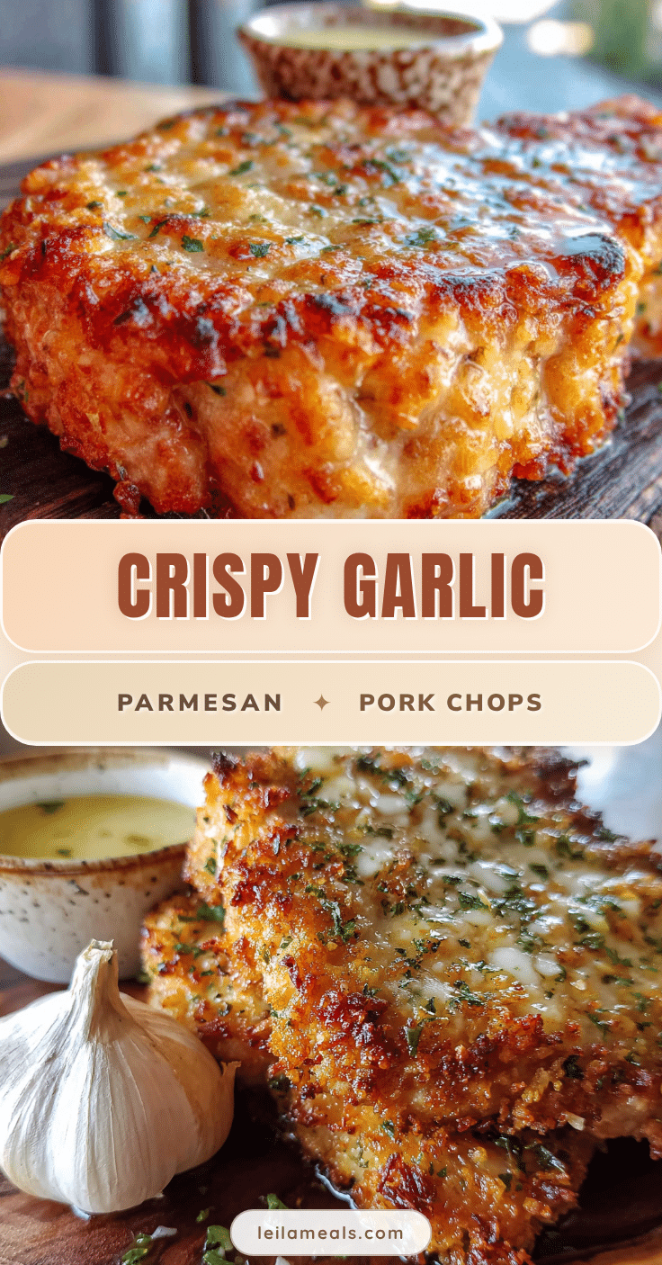 air fryer garlic parmesan pork chops recipe