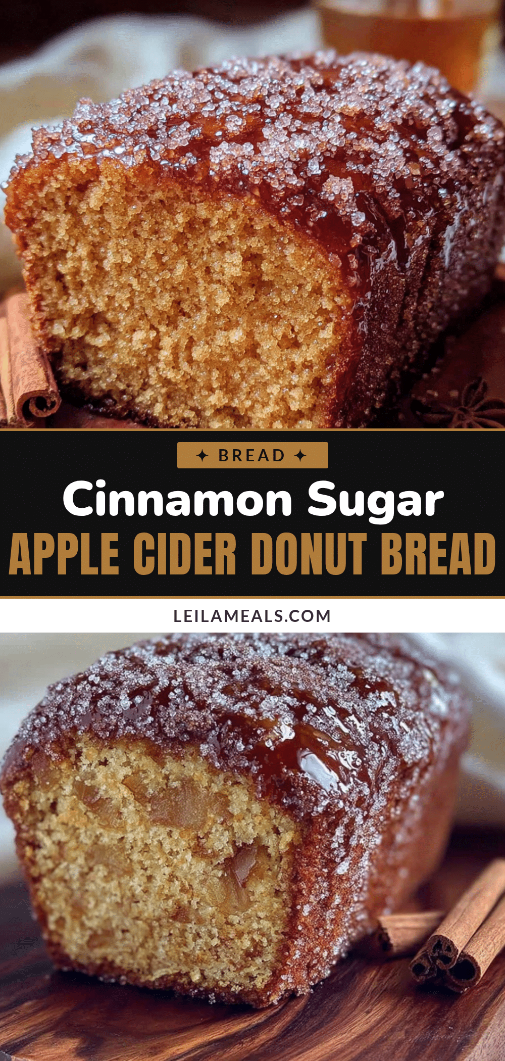 apple cider donut bread recipe