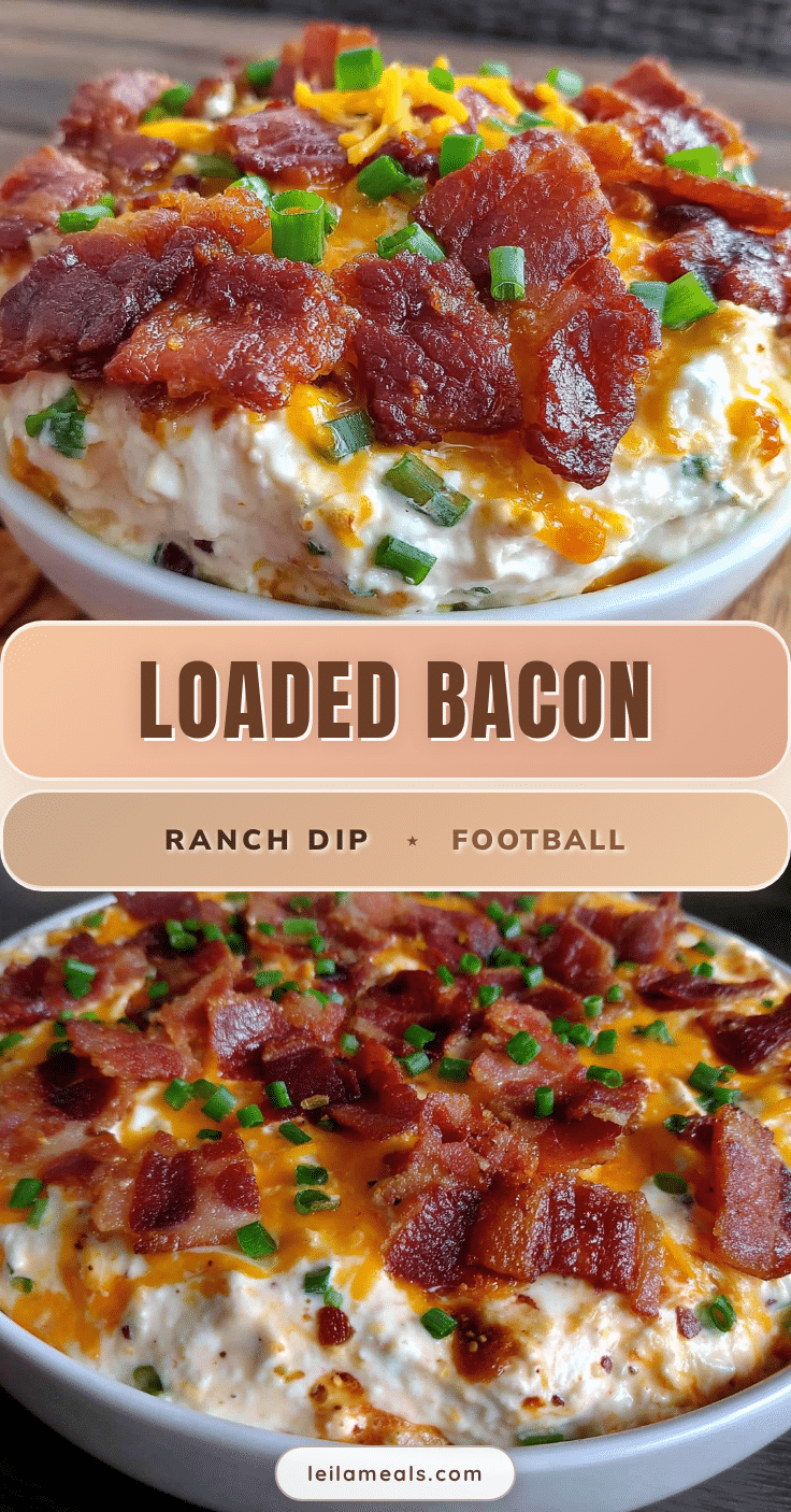 bacon ranch football dip recipe