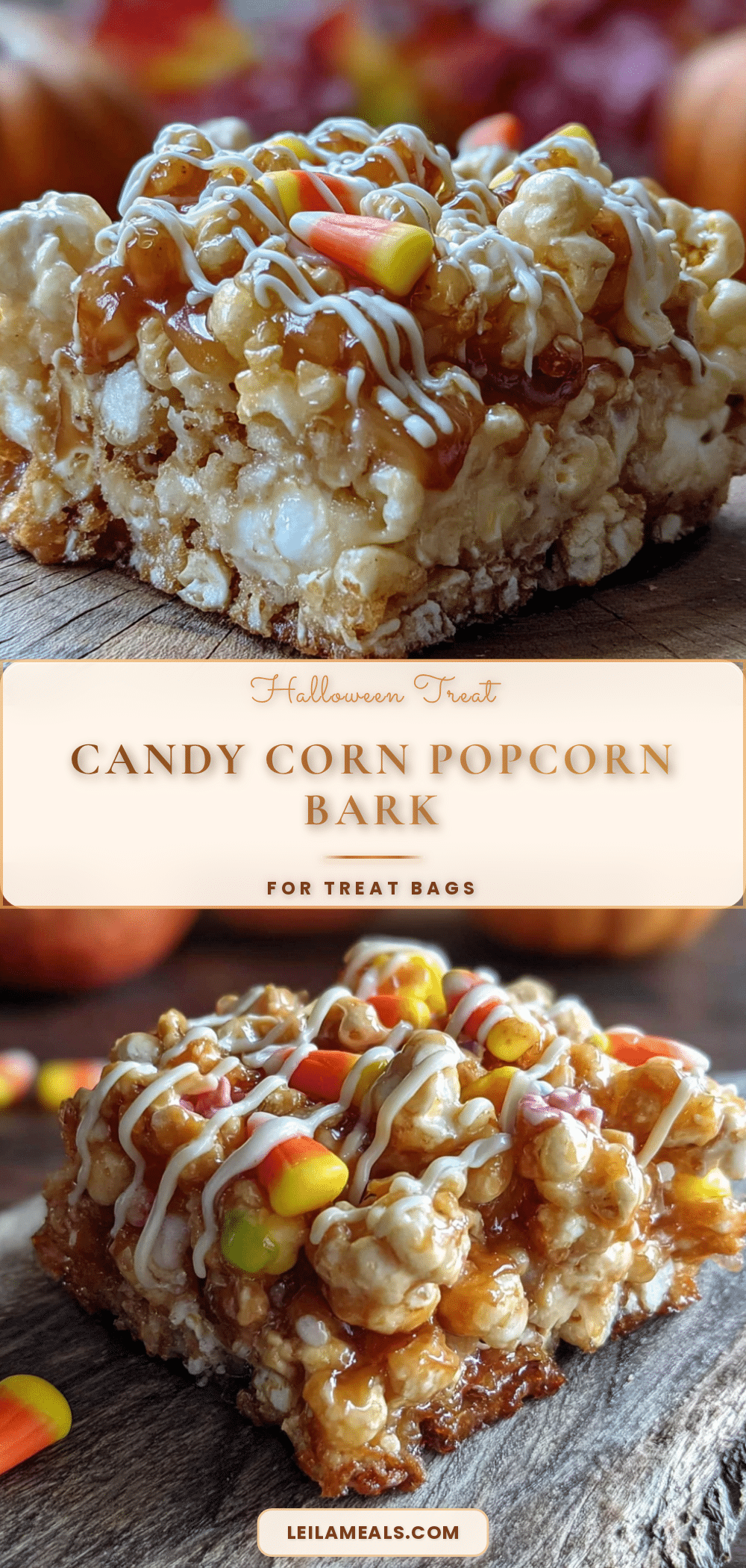 candy corn popcorn bark recipe