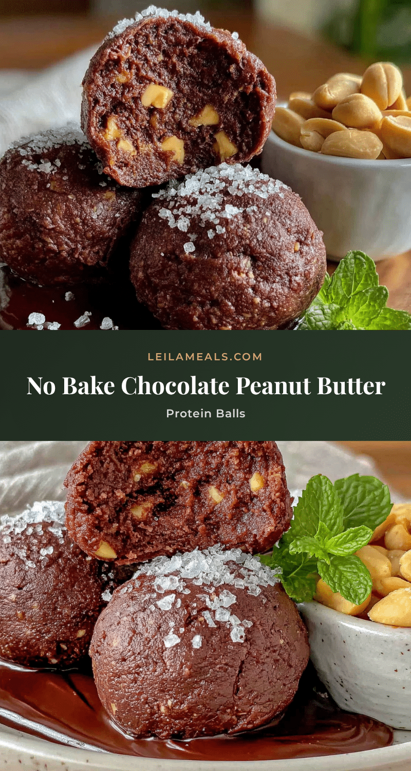 chocolate peanut butter protein balls recipe