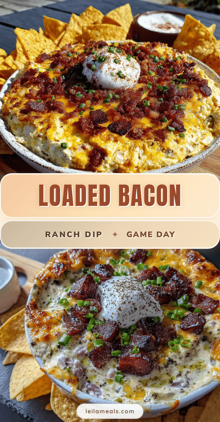 creamy bacon ranch game day dip recipe