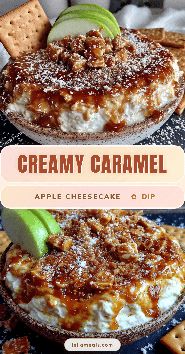 creamy caramel apple cheesecake dip recipe