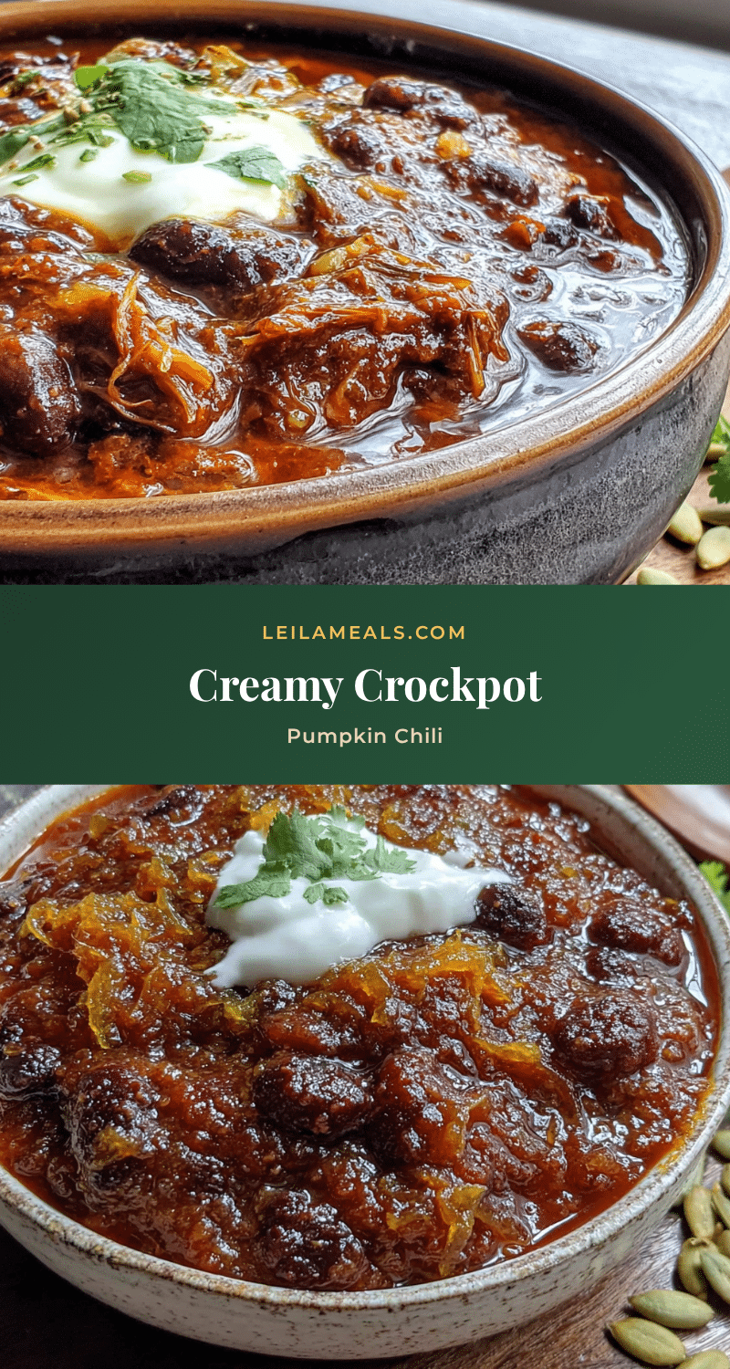 creamy crockpot pumpkin chili with black beans recipe