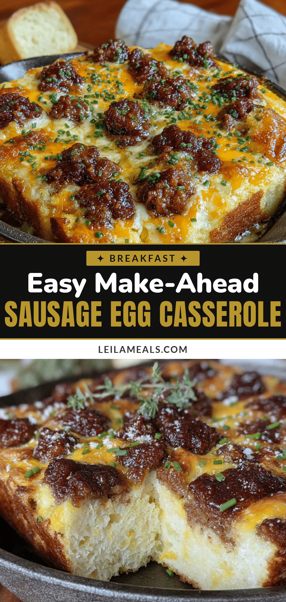 easy make-ahead breakfast casserole recipe