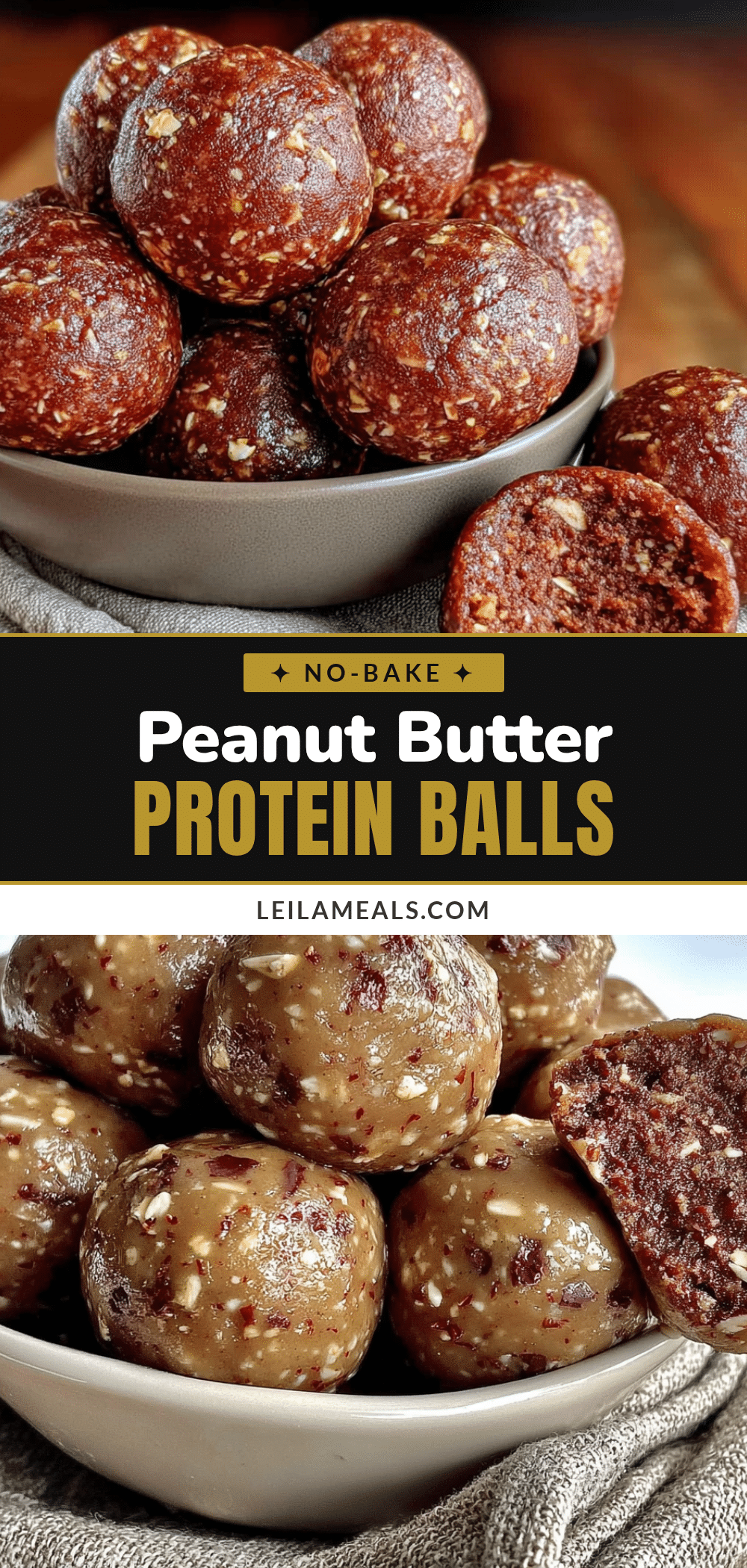 easy no-bake peanut butter protein balls recipe