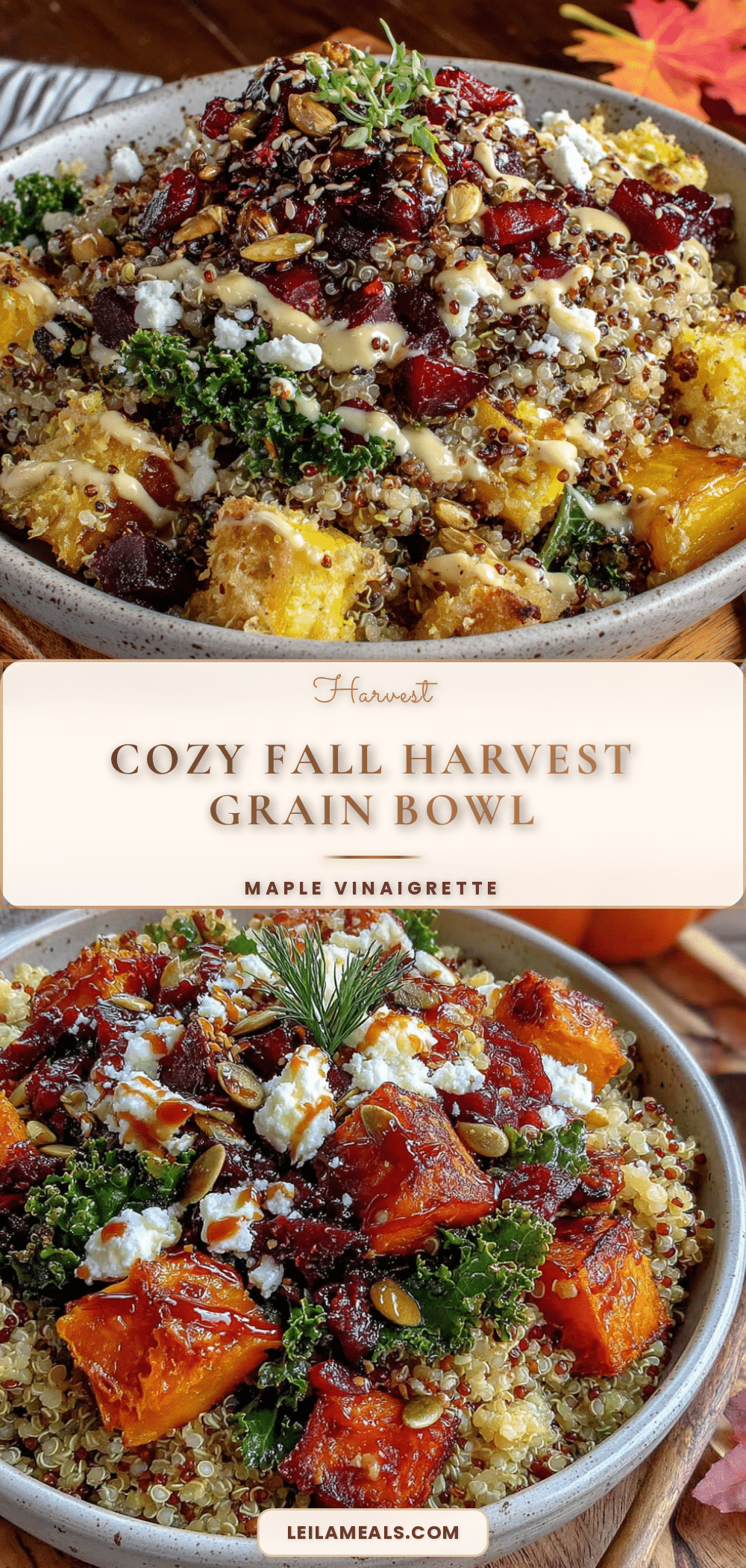 fall harvest grain bowl recipe