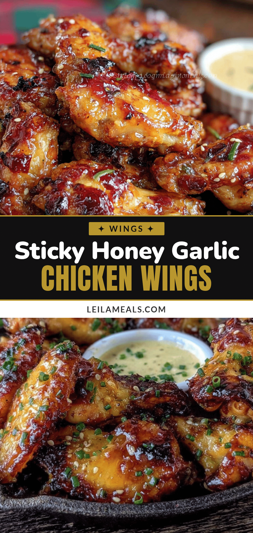 honey garlic chicken wings recipe