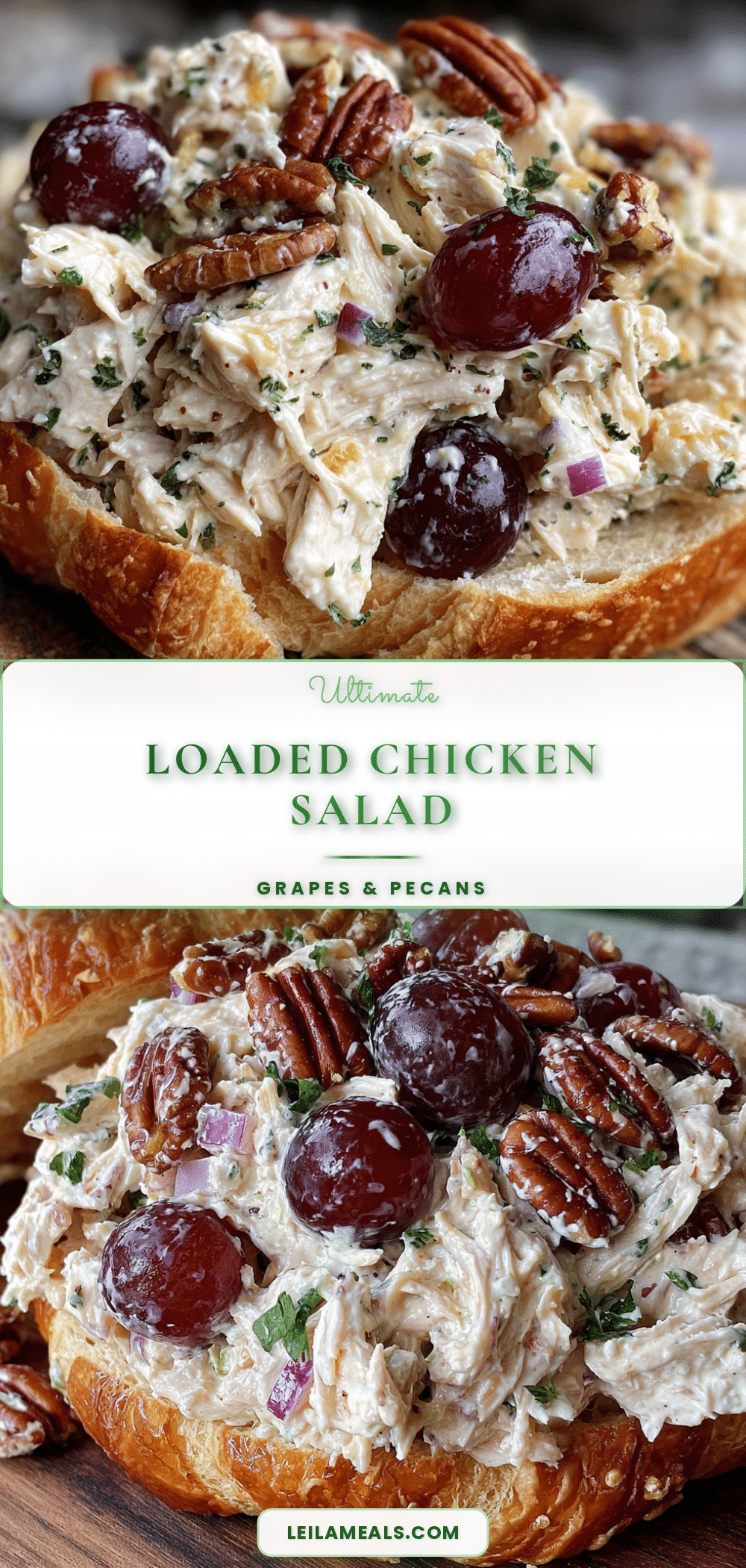 loaded chicken salad with grapes and pecans recipe