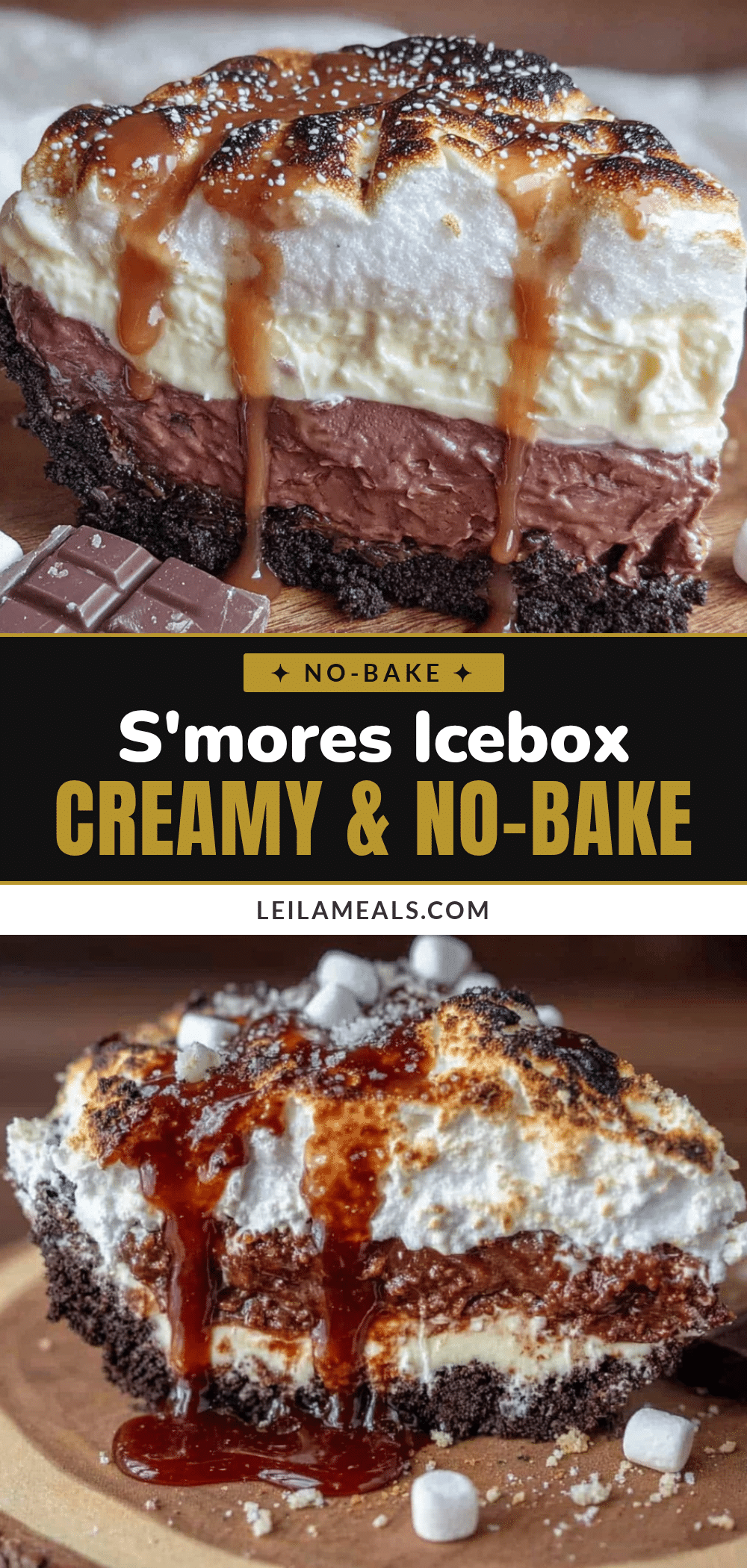 no-bake smores icebox cake recipe