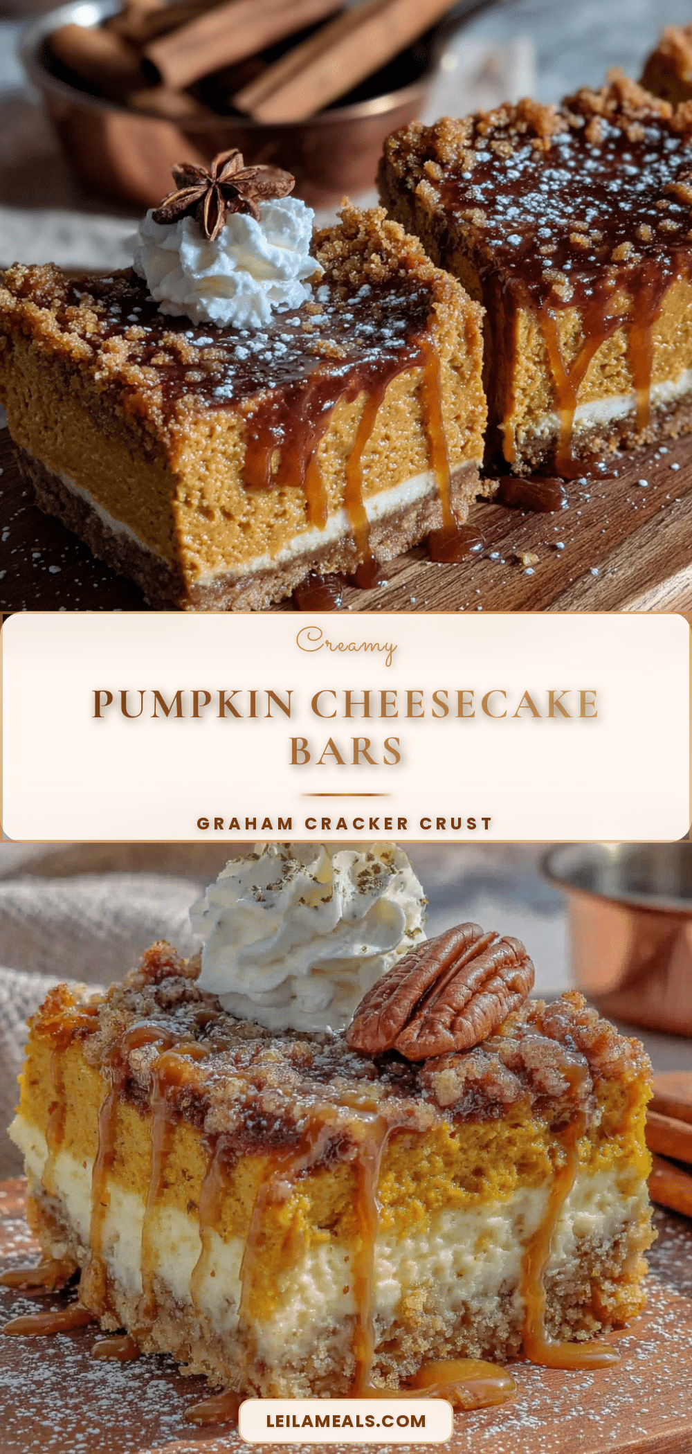 pumpkin cheesecake bars recipe