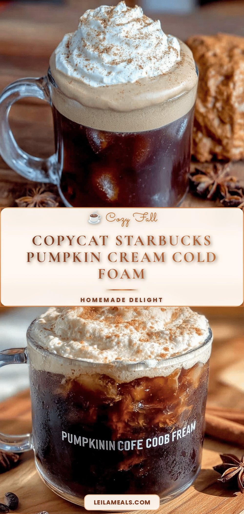 pumpkin cream cold foam coffee recipe