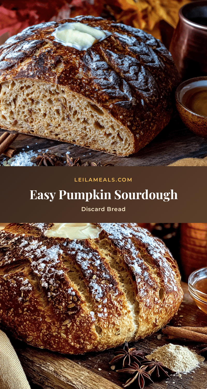 pumpkin sourdough discard bread recipe