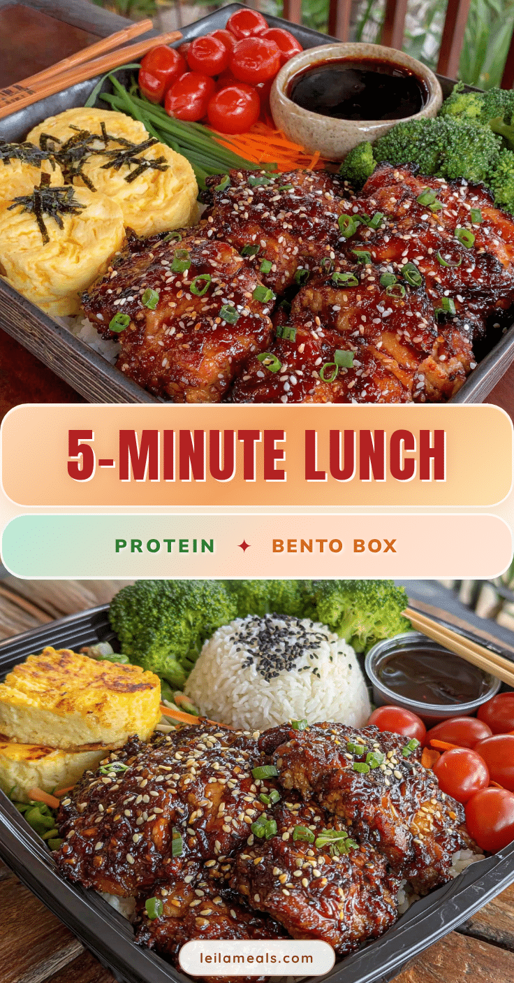 quick 5-minute protein-packed school lunch bento box recipe