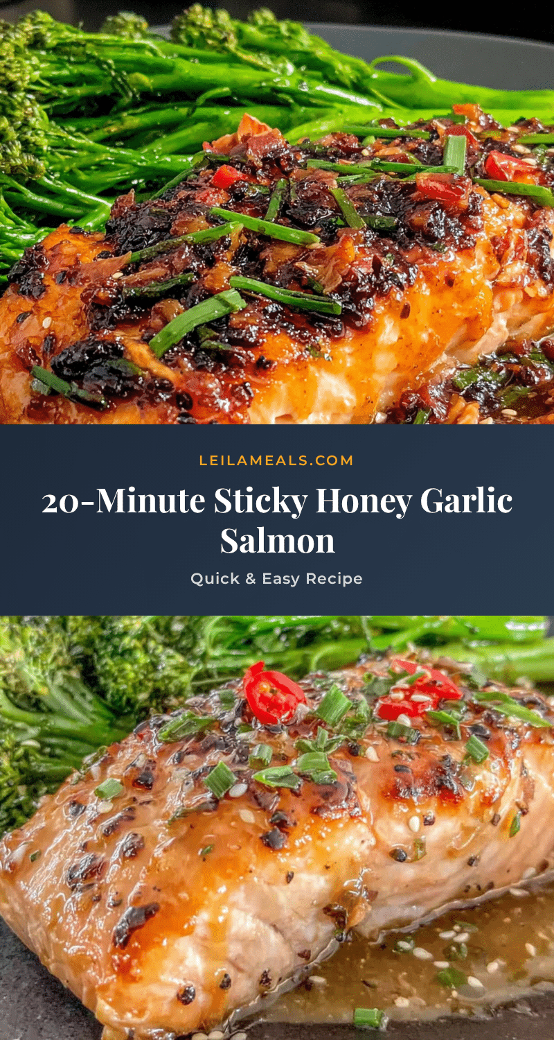 quick honey garlic salmon with broccoli recipe
