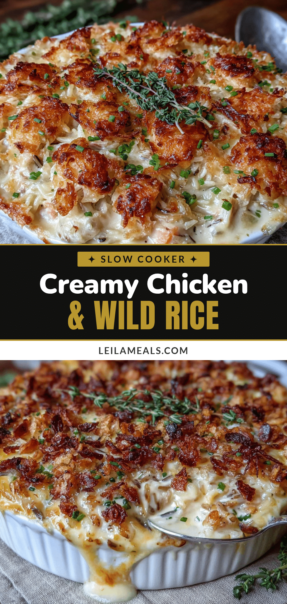 slow cooker chicken and wild rice casserole recipe