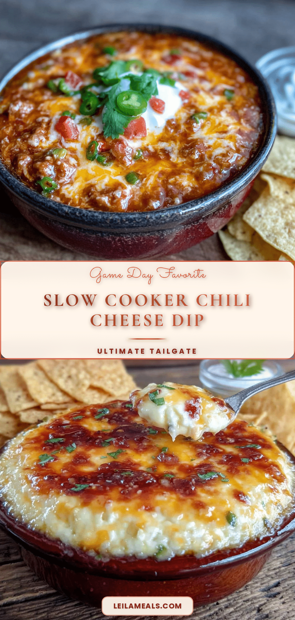 slow cooker chili cheese dip recipe